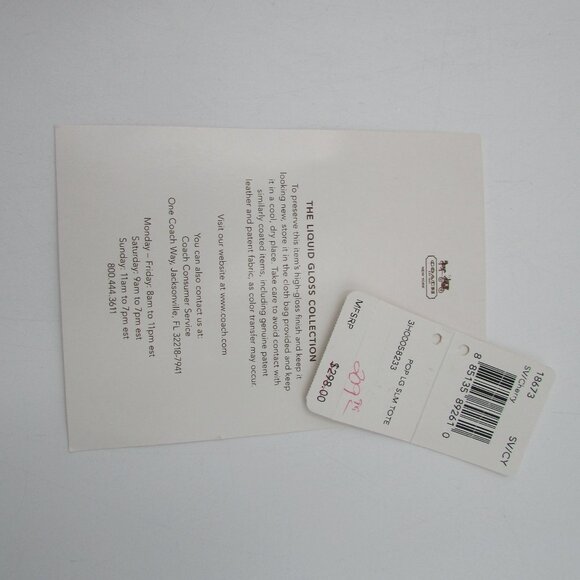 Coach Liquid Gloss Collection Red High Shine Shoulder Bag Purse Chain Strap - Picture 3 of 16